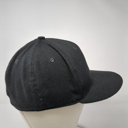 DE Fitted Hat Black M/L Lightweight Embroidered Swoosh Logo 643 Dri-Fit Nike