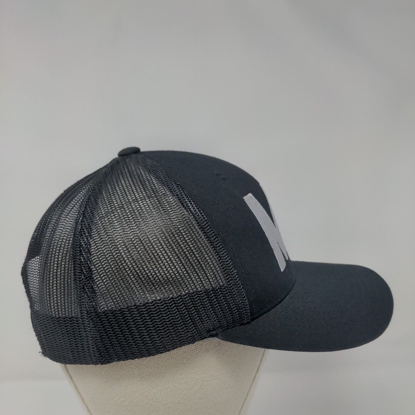 MP Snapback Mesh Back Trucker Hat Black One Size The Classics Yupoong