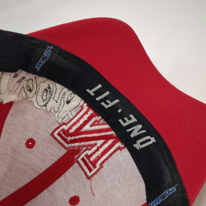 Nebraska Huskers NCAA Top of the World Red One Size Cap Stretch Fit Script Hat