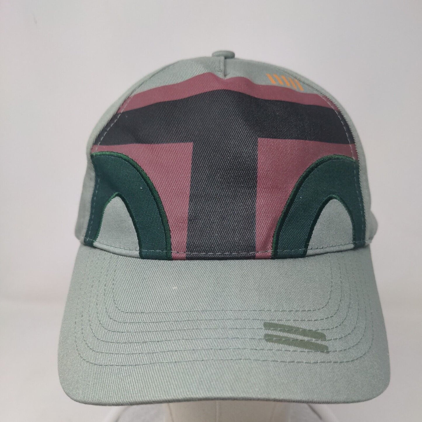 Star Wars Strapback Hat Green 57-62 Cm Boba Fett Disney Parks Embroidered