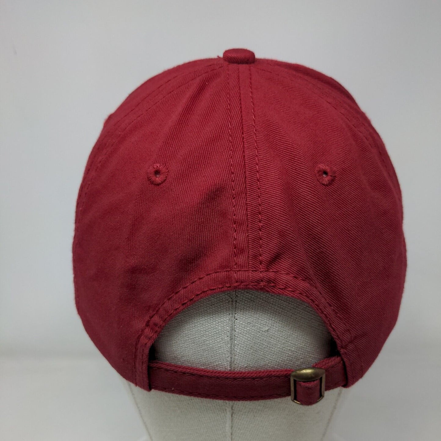 American Flag Slideback Hat Red No Size Adjustable Embroidered Patriotic Cotton