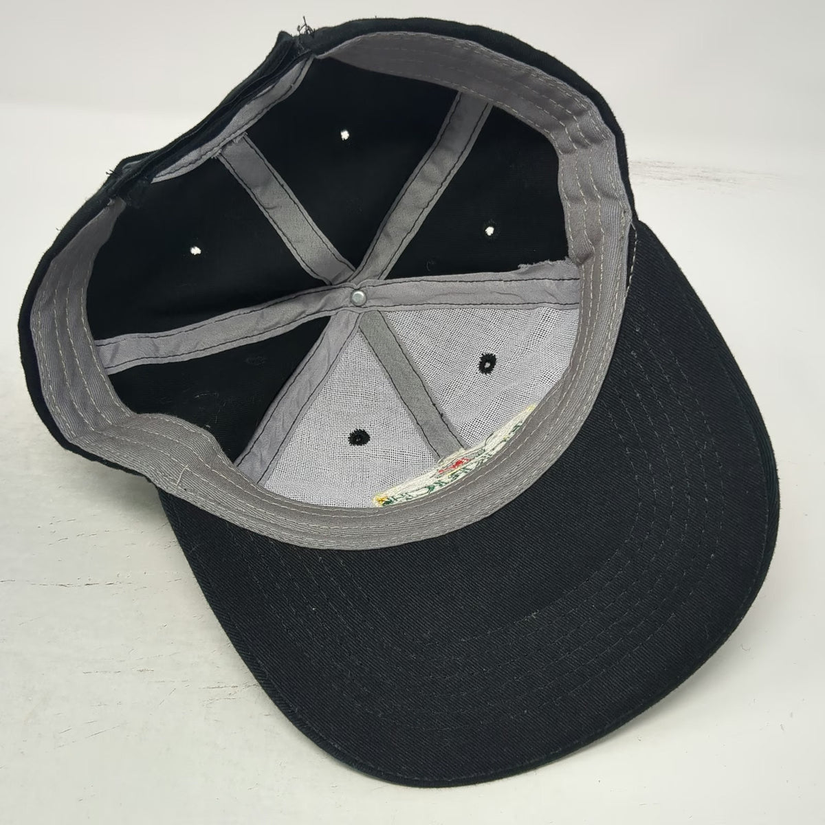 Eckrich Baseball Cap Black One Size Strapback Embroidered Logo Since 1894 Hat