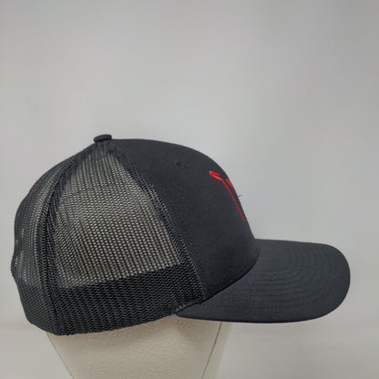 Syck Hockey Snapback Mesh Back Trucker Hat Black One Size Richardson