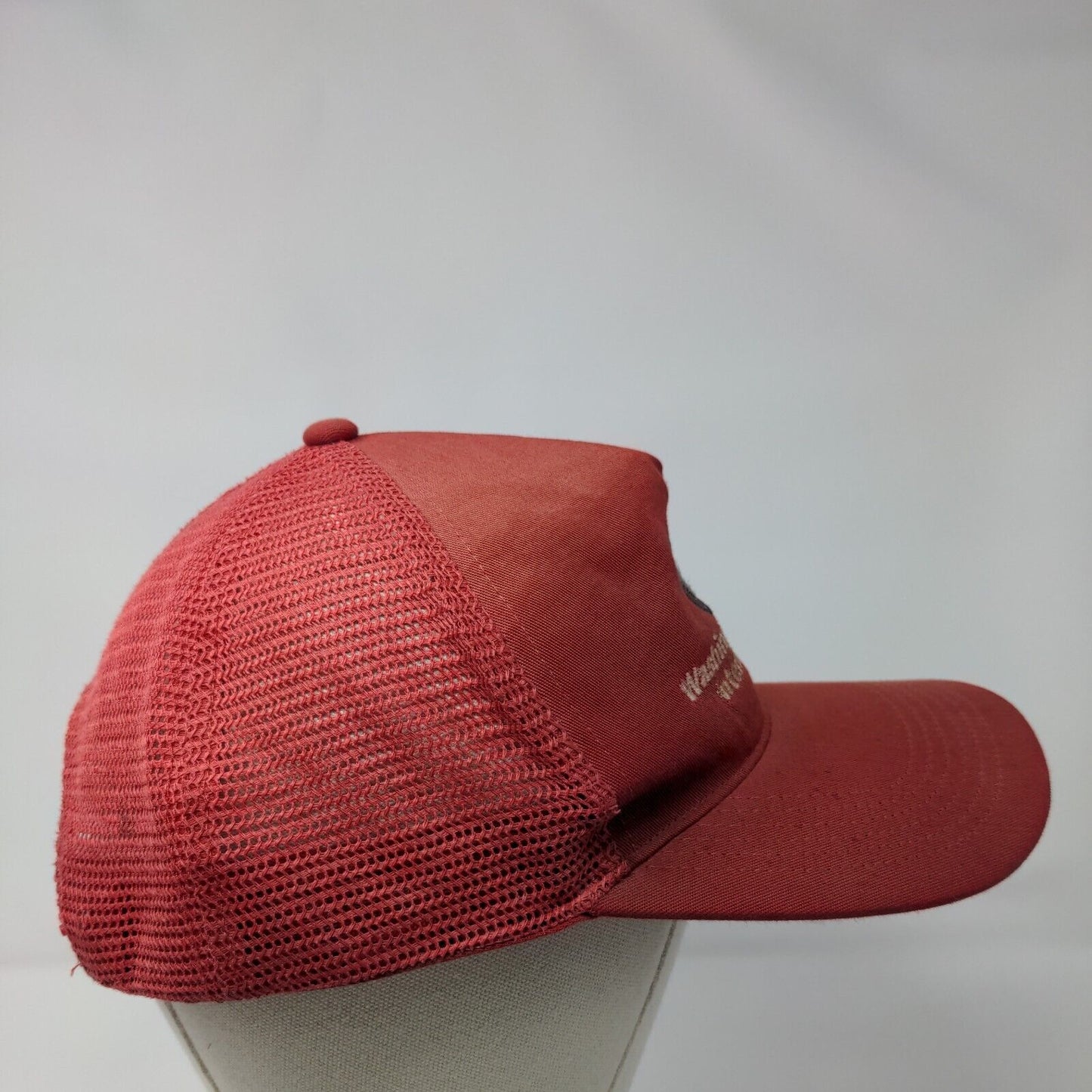 Washington Group International Snapback Trucker Hat Red One Size Solid