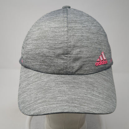 Adidas 3 Stripes Strapback Hat Gray One Size Adjustable Piping Outdoor