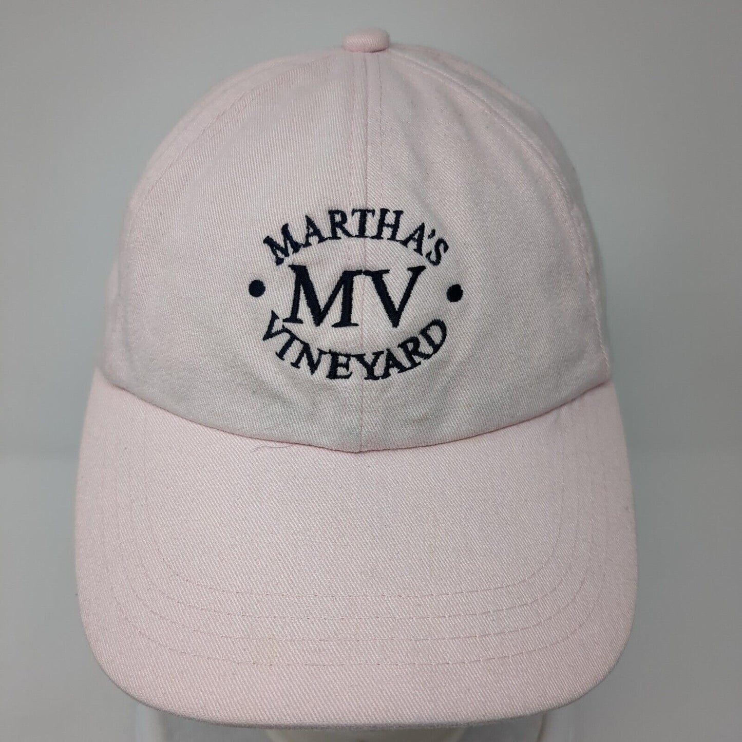MV Martha's Vineyard Slideback Hat Pink OS Adjustable Embroidered MV Sport