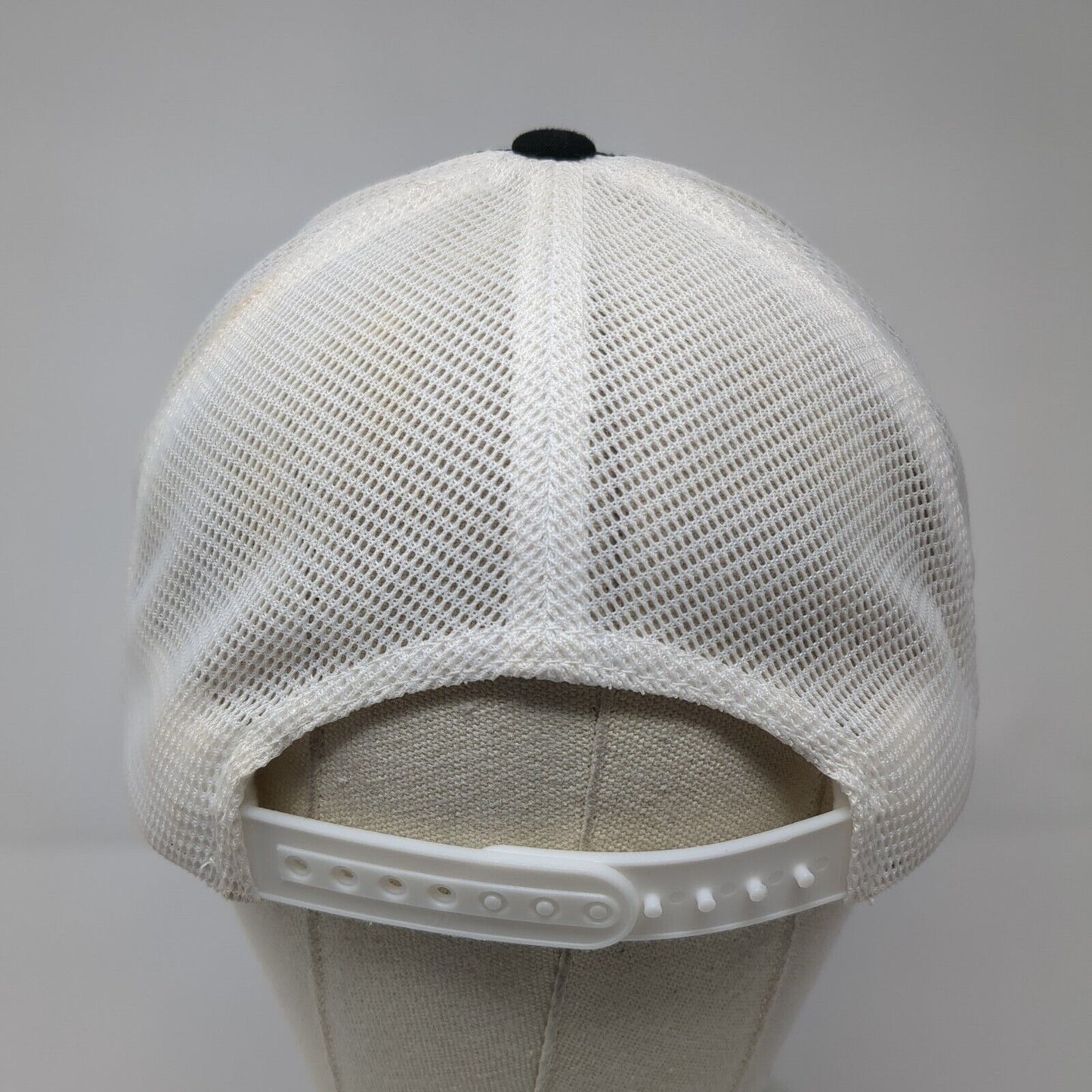 The Classics Yupoong Snapback Trucker Hat Black One Size Patch Mesh Back