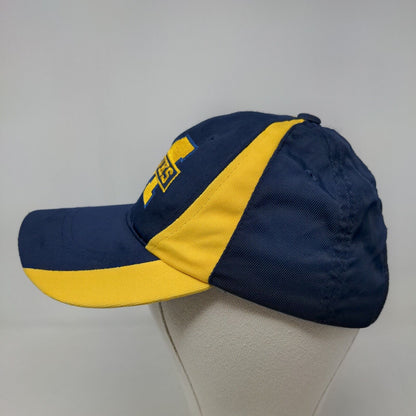 Sport Tek Women's Strapback Hat Blue Gold Michigan Hawks Embroidered Logo