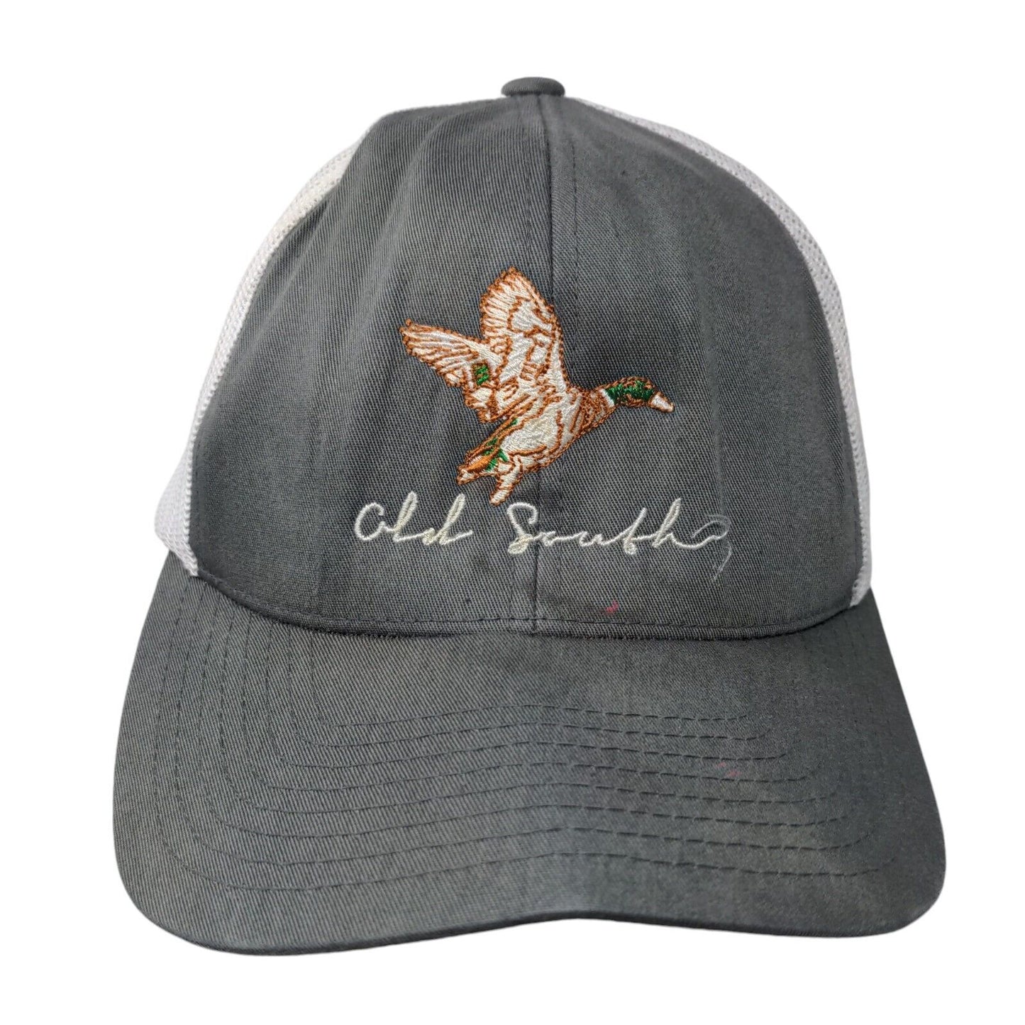Old South Snapback Mesh Back Trucker Hat Gray One Size Pacific Headwear