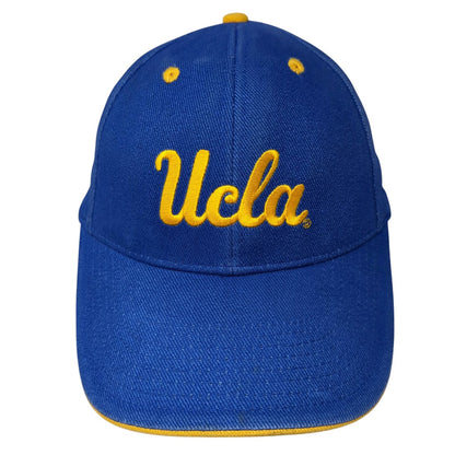 Signatures UCLA Bruins NCAA Blue Yellow One Size Strapback Cap Script Logo Hat