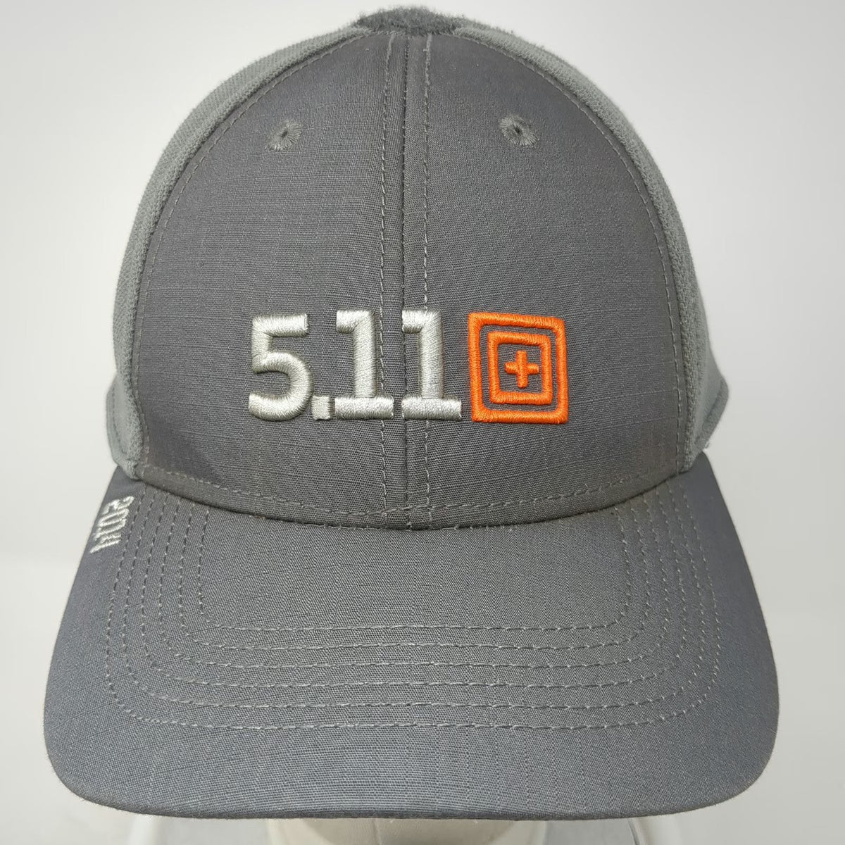 5.11 Tactical Baseball Cap Gray Orange One Size Mesh Back Strapback 2014 Hat