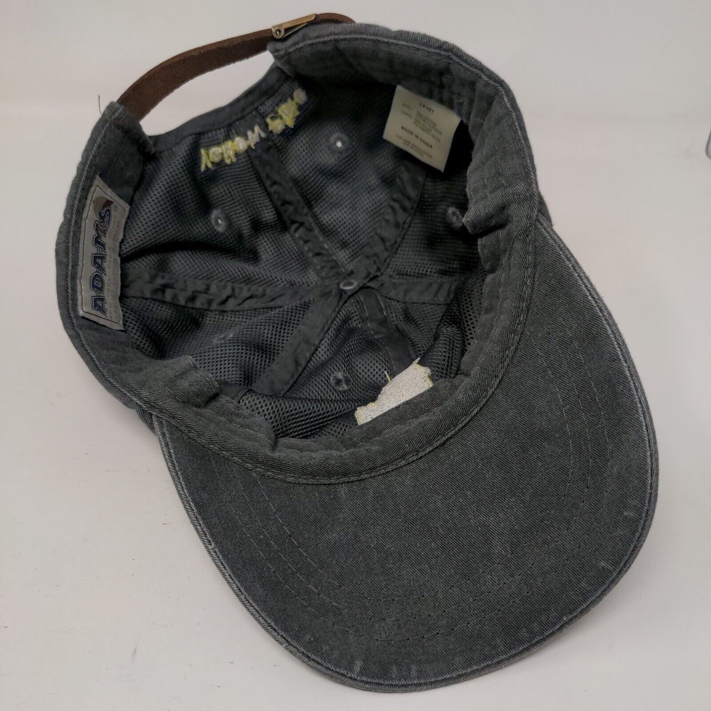 Yellow Pine Idaho Slideback Hat Gray One Size Embroidered 6 Panel Adams