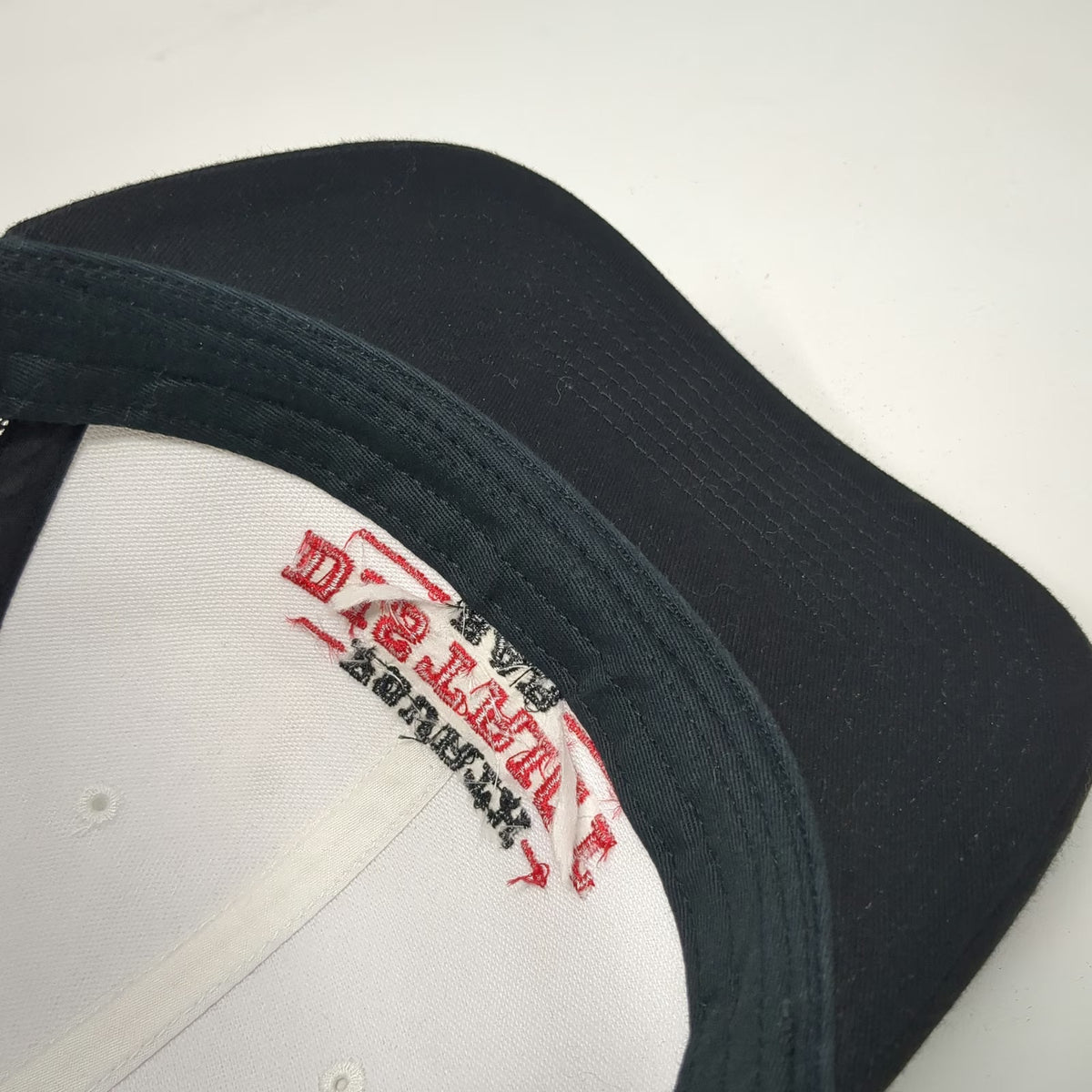 Richardson Trucker Hat Black OS Fourth District Bar Mesh Back Snapback Logo Cap