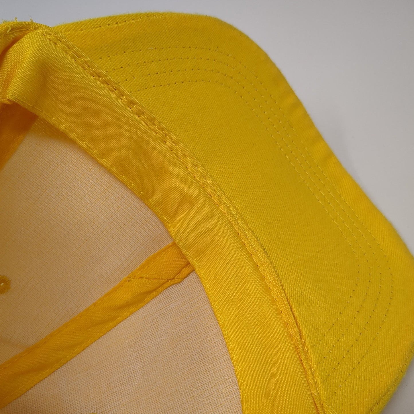 Unbranded Strapback Hat Yellow One Size Solid Blank Outdoor Adjustable