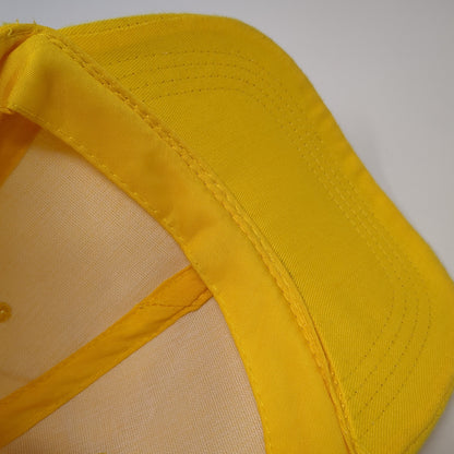 Unbranded Strapback Hat Yellow One Size Solid Blank Outdoor Adjustable
