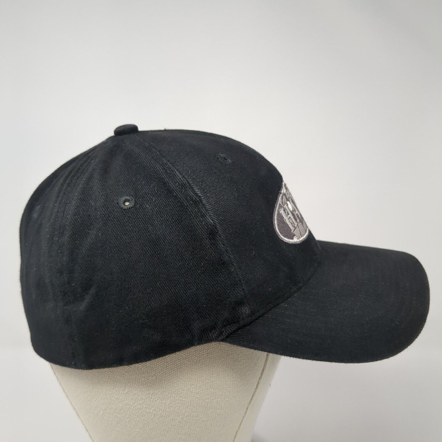 Hawaii Fitted Hat Black One Size Embroidered Solid Vent Holes Hawaiian