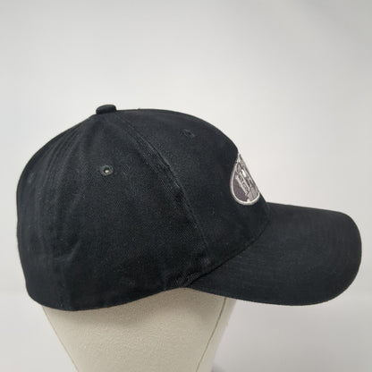 Hawaii Fitted Hat Black One Size Embroidered Solid Vent Holes Hawaiian