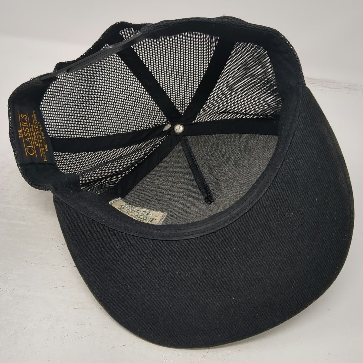 Yupoong Trucker Hat Black Camo One Size JH Kelly 100 Years 1923-2023 Mesh