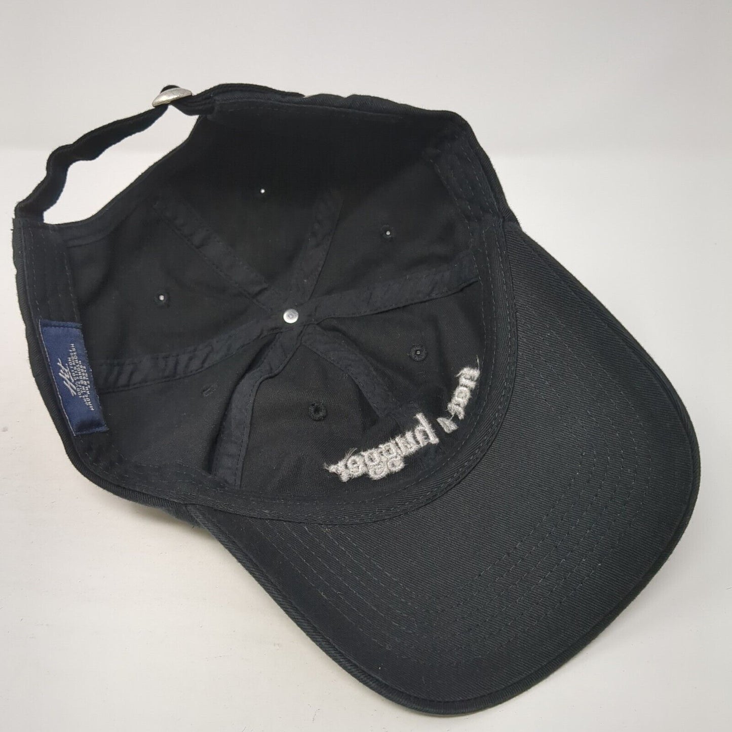 Not A Hugger Slideback Hat Black One Size Adjustable Embroidered Hit