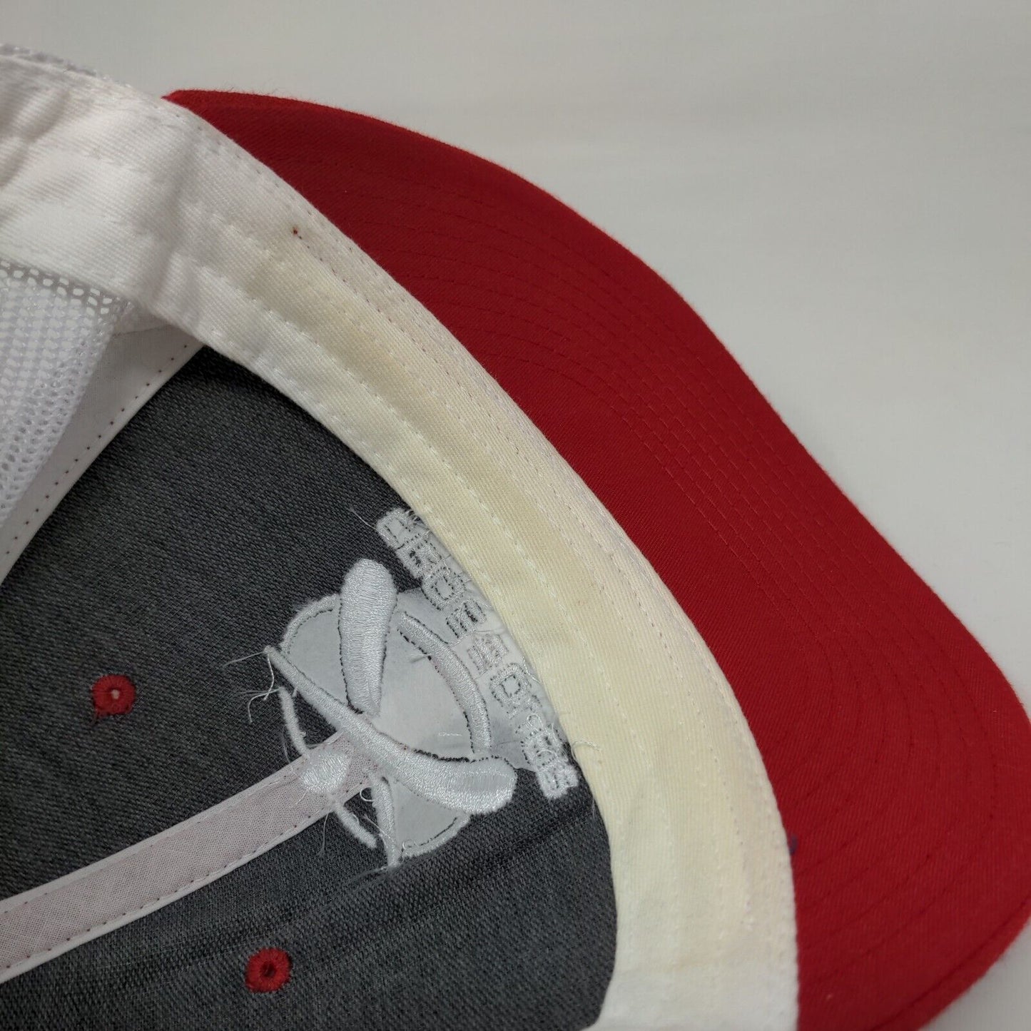 Crossover Symmetry Snapback Mesh Back Trucker Hat Red M/L Richardson