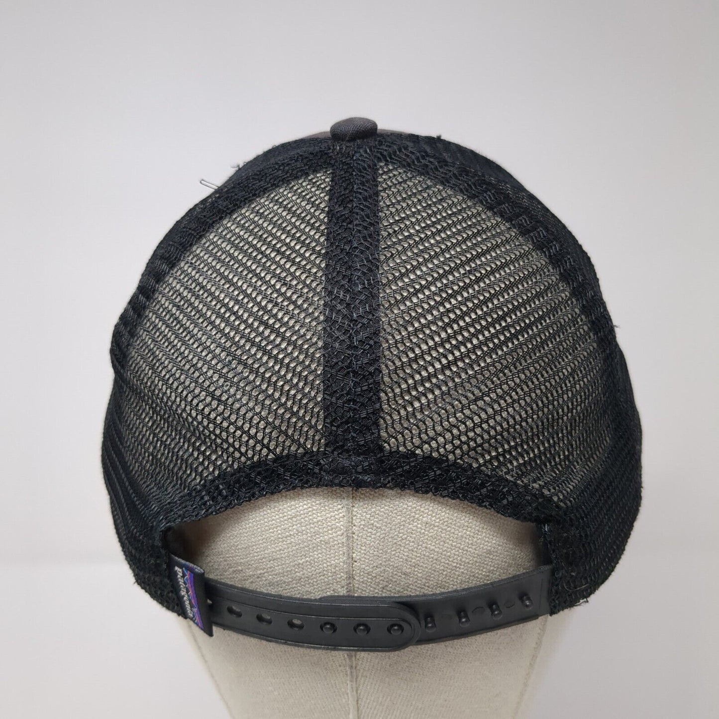 Patagonia Snapback Mesh Back Trucker Hat Black One Size Adjustable