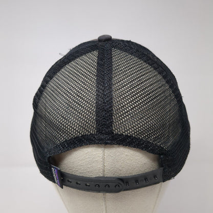 Patagonia Snapback Mesh Back Trucker Hat Black One Size Adjustable