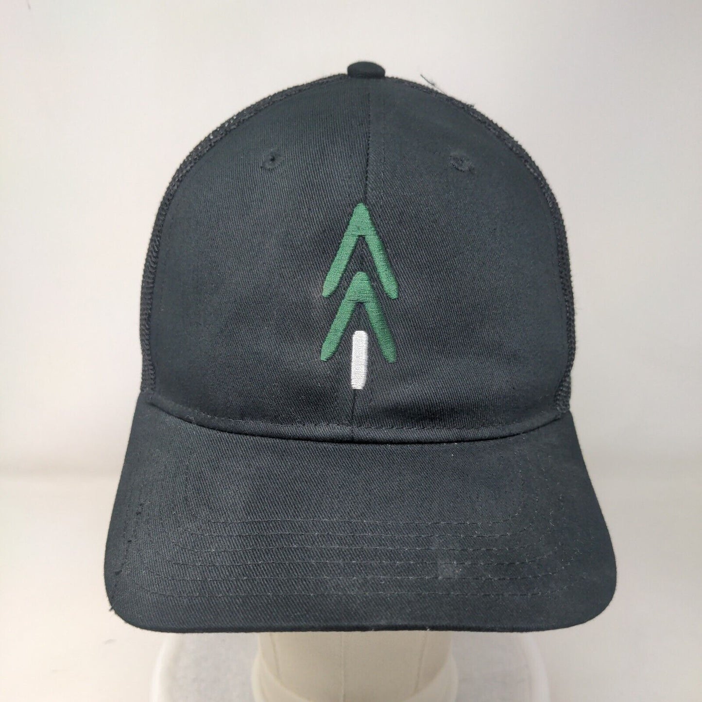 Wood Grain Snapback Mesh Back Trucker Hat Black OSFM 6 Panel Otto