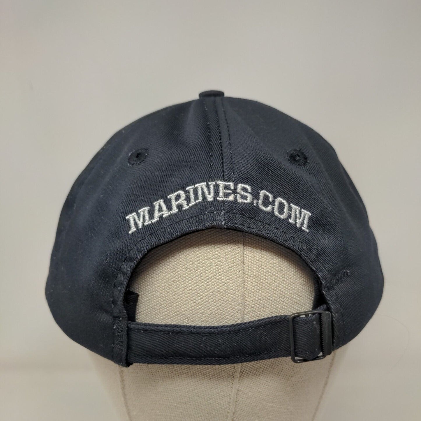 Marines The Few The Proud Slideback Hat Blue OSFA Adjustable Embroidered 6 Panel