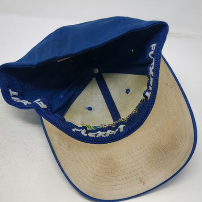 Flexfit Baseball Cap Blue XL Snowbird Ski Resort Logo Elastic Curved Brim Hat