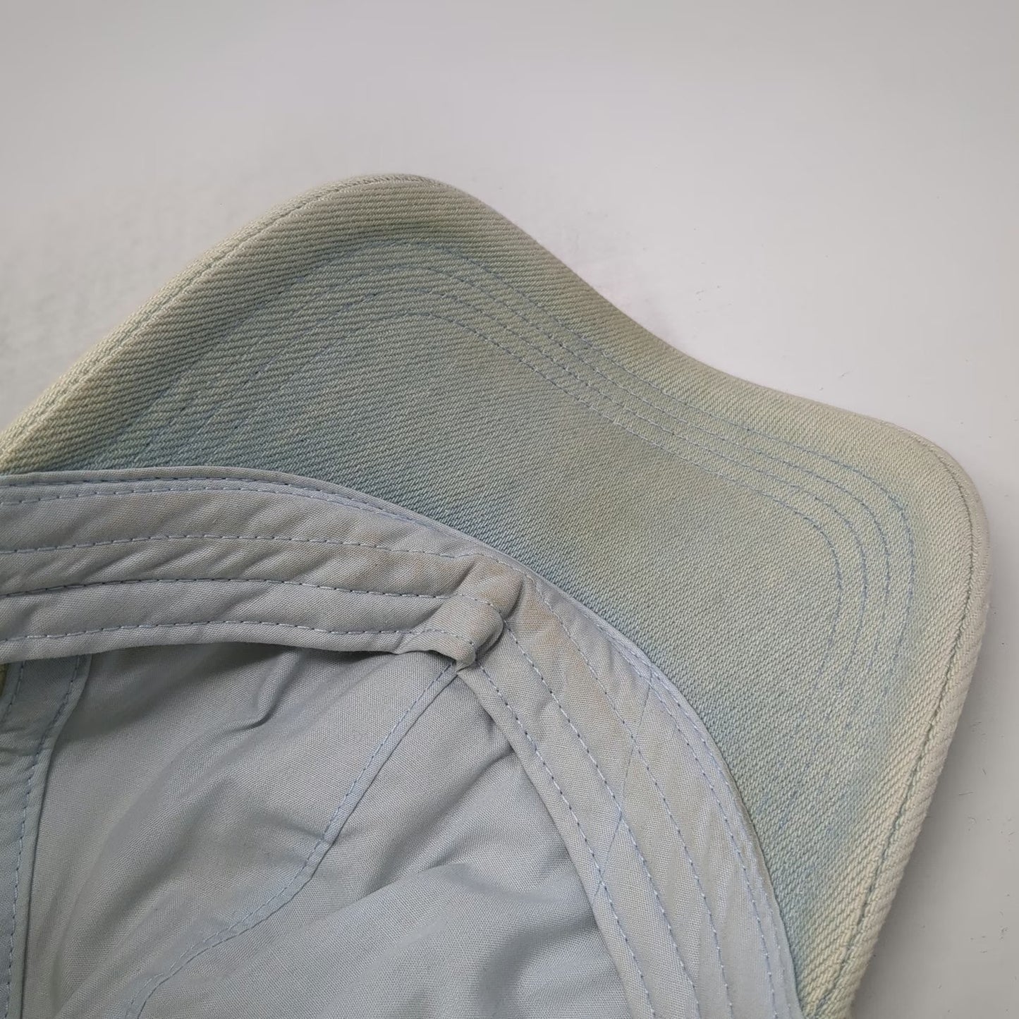 Calvin Klein Jeans Baseball Cap Blue One Size Slideback Light Wash Denim Hat