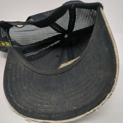 U.S. Army Trucker Hat Gray Camo One Size Distressed Snapback Mesh Star Patch