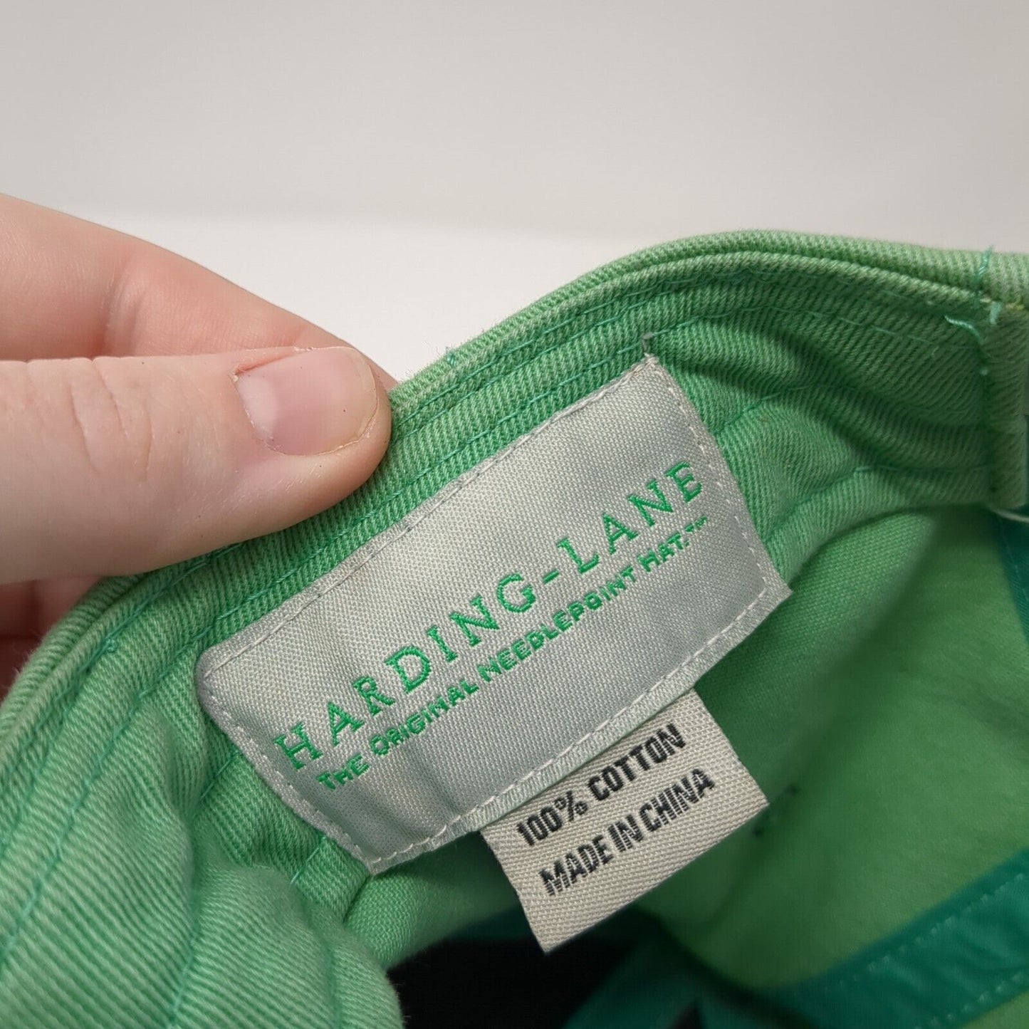 Lighthouse Slideback Hat Green One Size Adjustable Solid Harding Lane