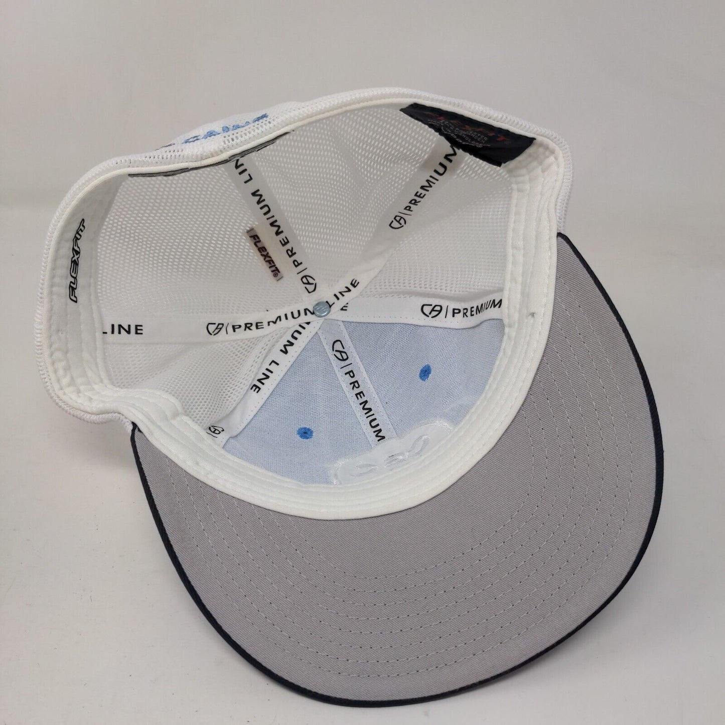 CBC 33 Fitted Mesh Back Trucker Hat Blue Large-XL Cap America Flexfit