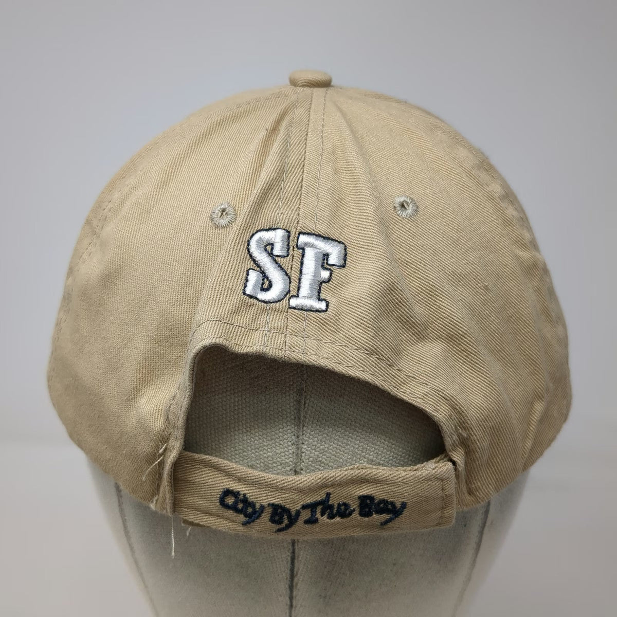 Beige Baseball Cap One Size San Francisco California SF City By The Bay USA Hat