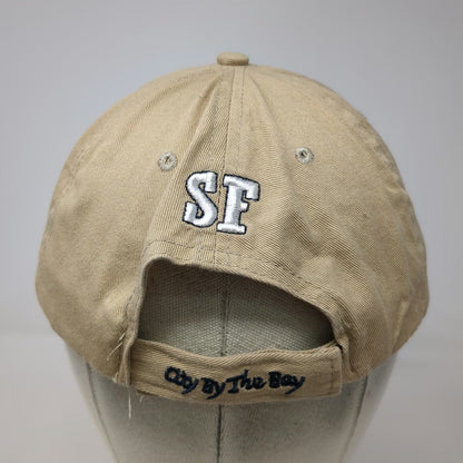 Beige Baseball Cap One Size San Francisco California SF City By The Bay USA Hat