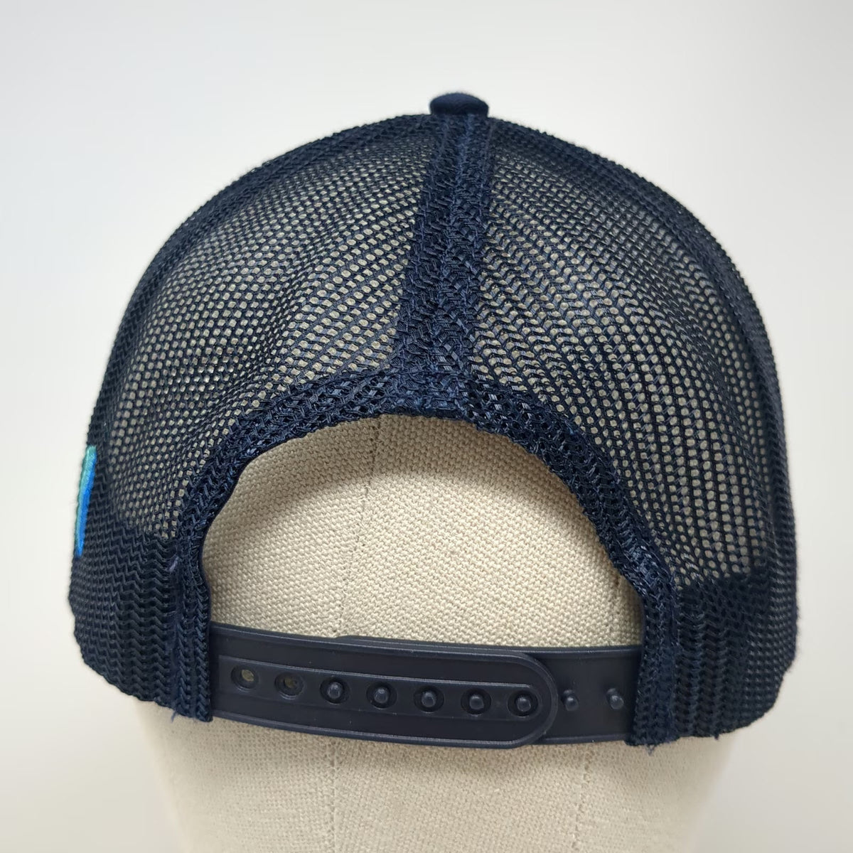 Cap America Trucker Hat Blue One Size Kount Equifax Patch Snapback Mesh Back