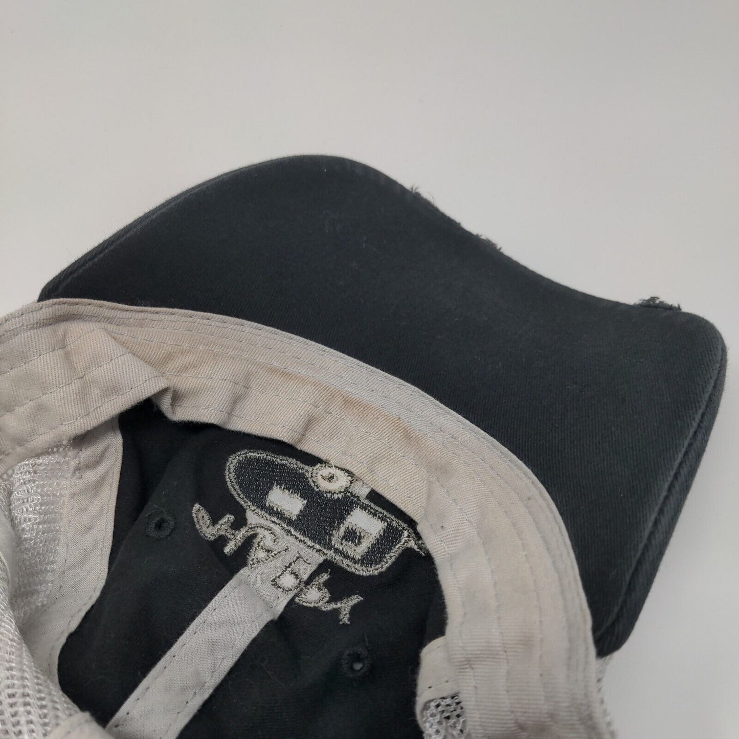 Happy Camper Slideback Trucker Hat Black One Size Embroidered Sportsman