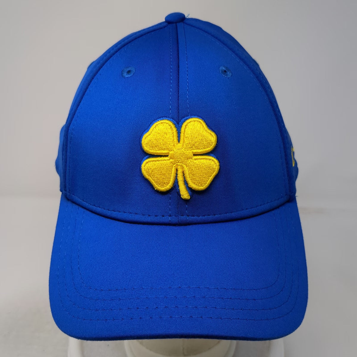 Black Clover Baseball Cap Blue XL Live Lucky Clover Logo Fitted Stretch Hat