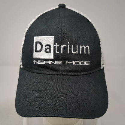 Trucker Hat Black One Size DaTrium Insane Mode Embroidery Mesh Back Snapback Hat