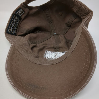 Ahead Baseball Cap Brown One Size Redfish Lake Lodge Patch Moose Sawtooth Hat