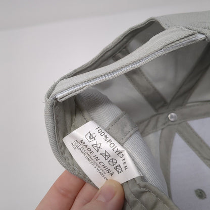 Rhinoceros Strapback Hat Gray Youth One Size Adjustable Solid 6 Panel