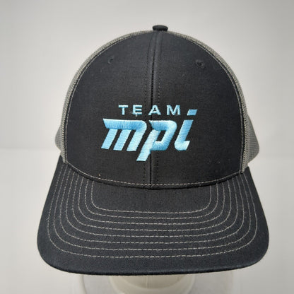Team MPI Snapback Trucker Hat Black One Size Mesh Back Richardson