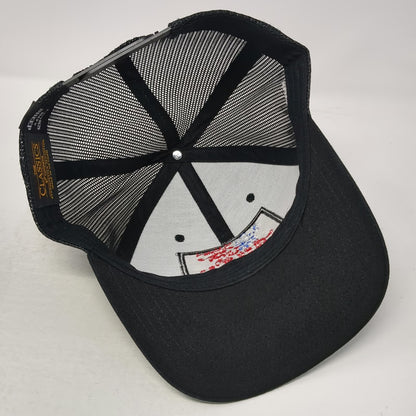 Lions Not Sheep Trucker Hat Black One Size Autographed Hendo US Flag Patch Hat