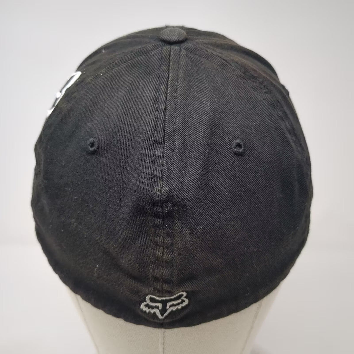 Fox Racing Flexfit Cap Black White Riders Co Graphic Embroidered Logo Hat Size M