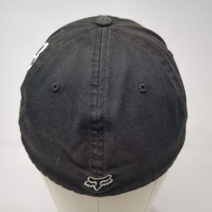 Fox Racing Flexfit Cap Black White Riders Co Graphic Embroidered Logo Hat Size M