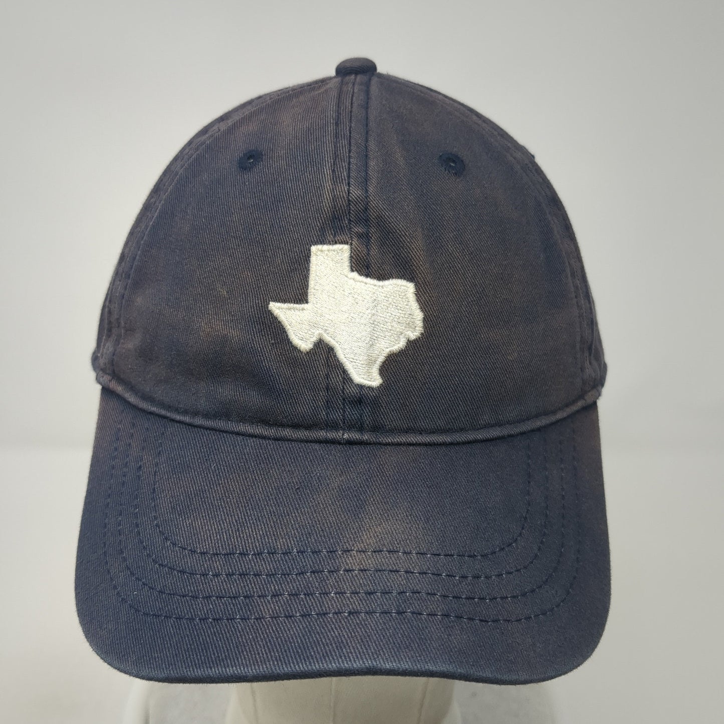 Texas State Map Slideback Hat Blue One Size Adjustable Outdoor Cap