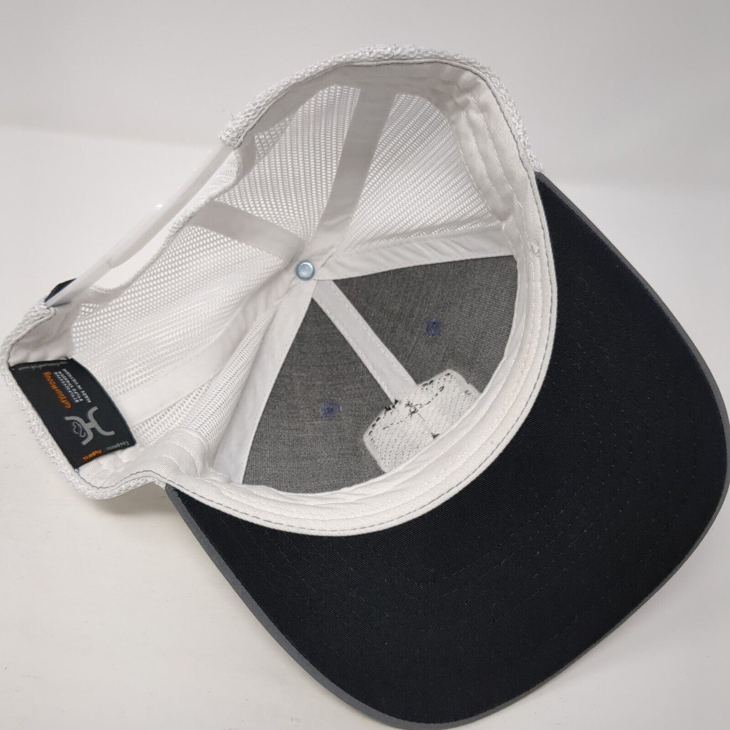 Hooey Snapback Mesh Back Trucker Hat Gray One Size Colorblock Patch