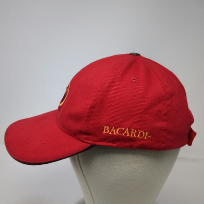Bacardi Baseball Cap Red One Size Bat Logo Side Embroidery ESTD 1862 Hat