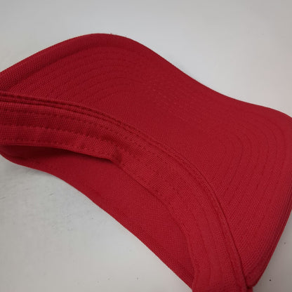 Chick-fil-A Visor Hat Red One Size Adjustable Strapback Logo Restaurant Uniform
