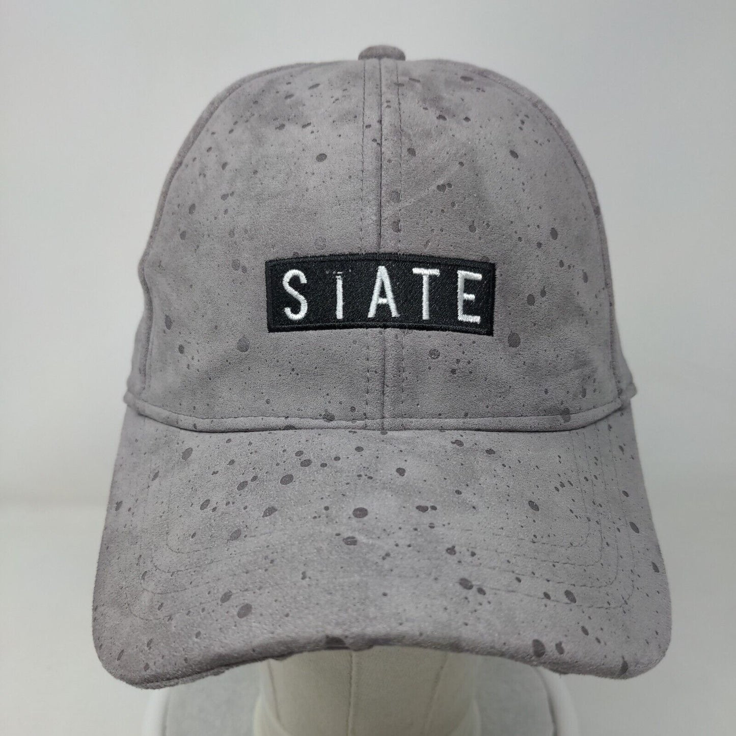 State Slideback Hat Gray One Size Adjustable Embroidered 6 Panel iLahui